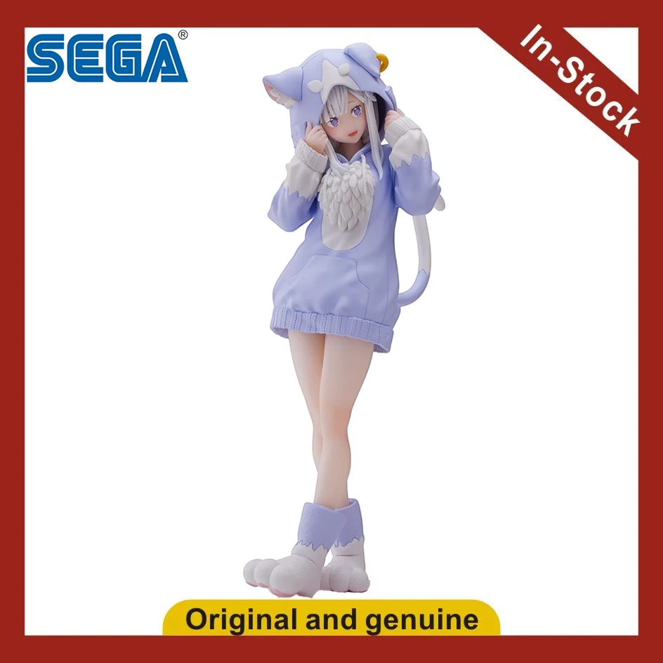 

【UA】SEGA Luminasta Re:Zero Starting Life in Another World Эмилия: Фигурка в меховой парке, модель, игрушка, подарок