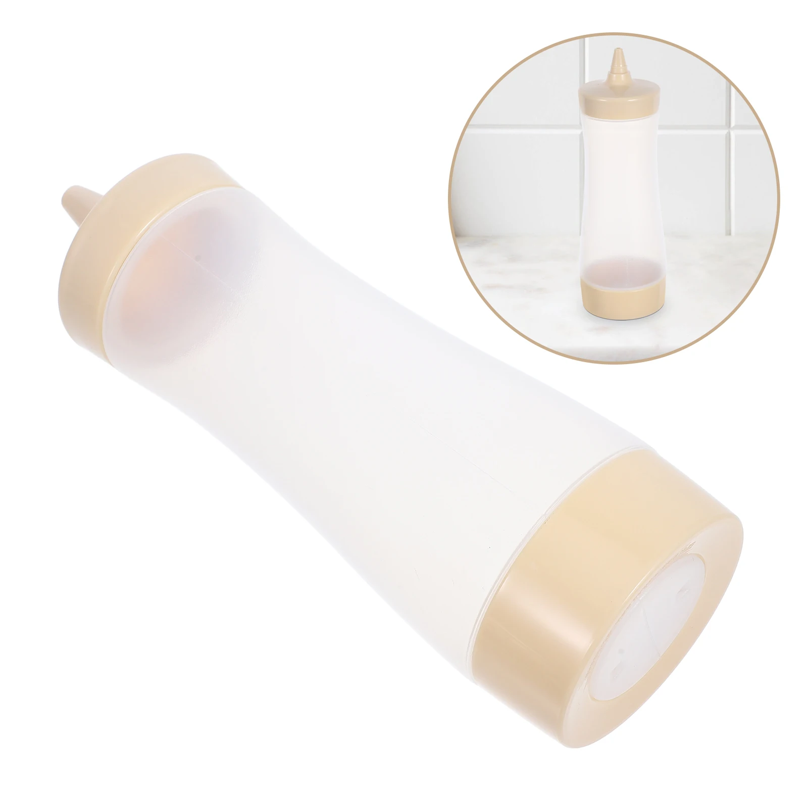 

3Pcs Squeeze Sauce Bottle Mustard Condiment Pink Cover Blush Plastic NonLeak Dispenser Ketchup Dressing BBQ Camping