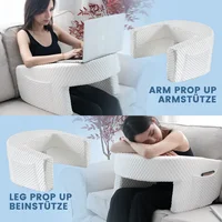 1 Pc Soft Reading Pillow, Arm Rest Lap Desk Pillow for Gaming,Working, Sitting in Floor Sofa,with Removable and Washable Cover 9