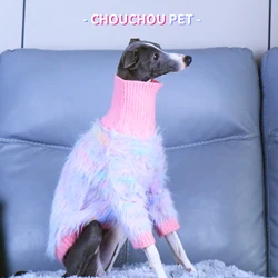 Noble Pet Sweater Stretch Soft Pink Turtleneck Italian Greyhound Whippet Sweater