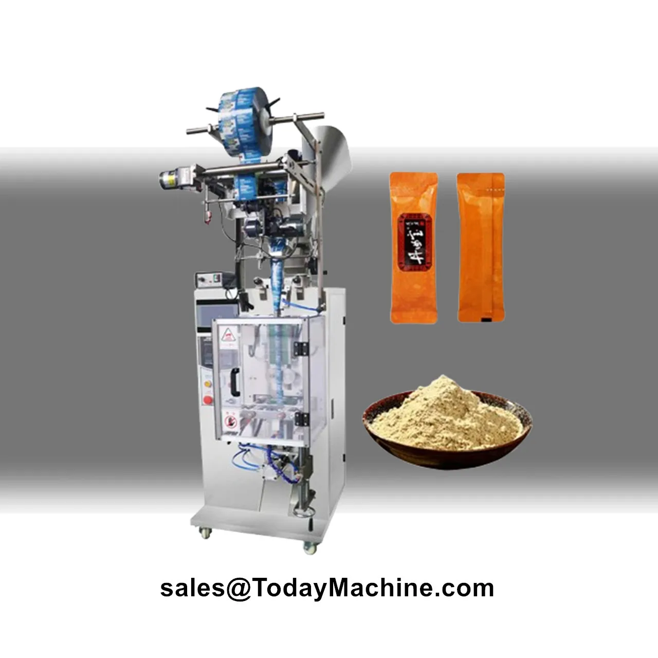 Máquina Automática 3 en 1 para Llenado y Empaquetado de Sobres de Café Instantáneo Liofilizado y Café Molido en Polvo