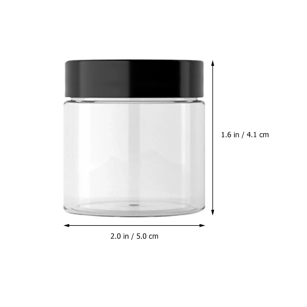 2pcs 50Ml Portable Cream Box For Travel Mini Ointment Container Leakproof Plastic Storage Refillable Lotion Box