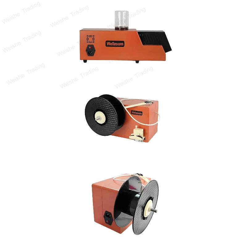 

Desktop 3D Filament Maker Machine Dual Size Extruder for 1.75mm/3mm PLA ABS Consumables Speed Adjustable for Printing Consumable