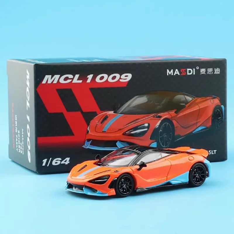 massdi  Diecast 1/64 Scale  765LT Alloy Car Model & SENNA GREEN MODEL BLUE MODEL