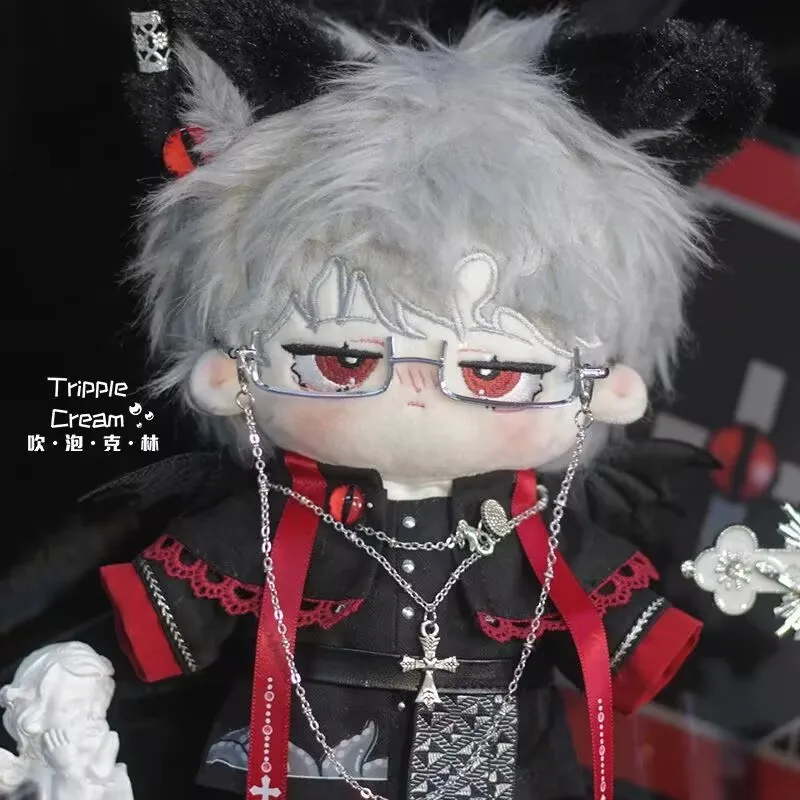 コットン人形ドレス 20cm オリジナル 女の子と男の子 ハンサム ダーク ゴシック スタイル スーパー クール