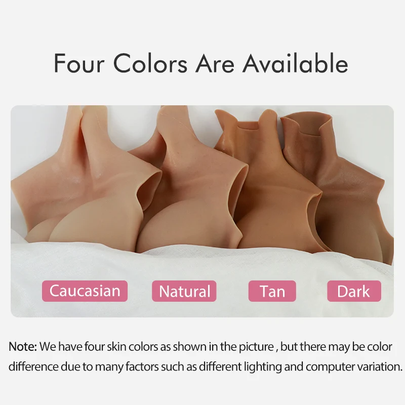 ROANYER Transgender Silicone Breast Forms For Crossdresser G Cup East West Shape Fake Boobs Shemale Male Crossdressing