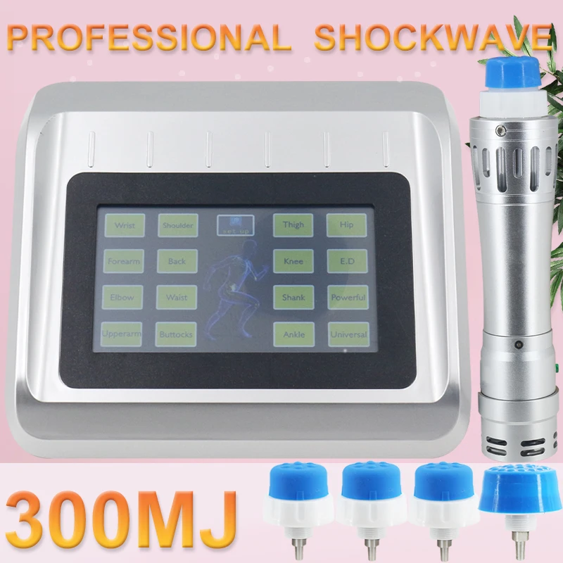 Shockwave Therapy Machine For ED Treatment Pain Removal Body Relaxation Massager 300MJ Professional Shock Wave Massage Tools 202