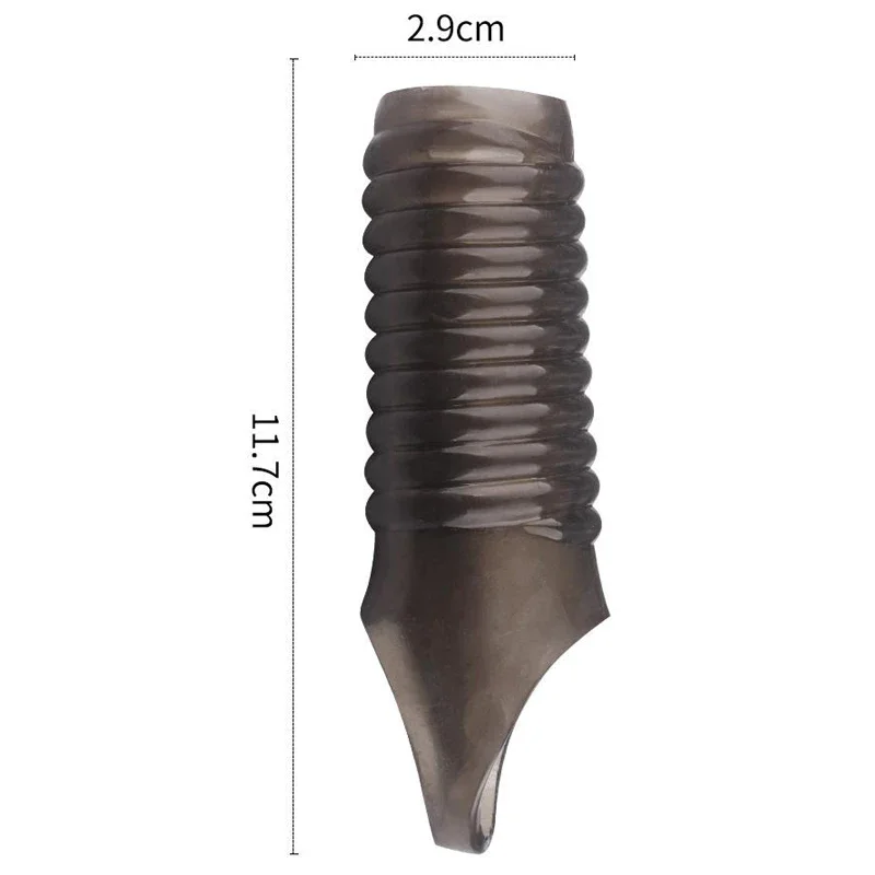 لعبة جنسية الكبار القضيب موسع الرجال الديك القضيب كم منتجات جنسية القضيب توسيع كم الجنس لعب للرجل #4