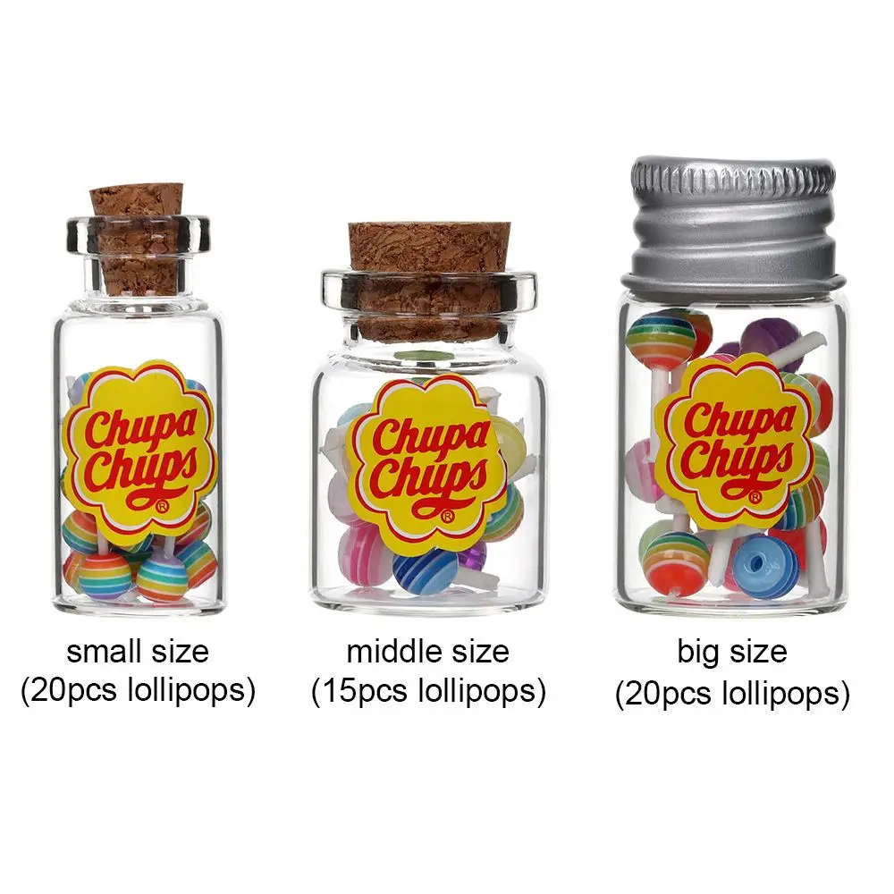 Miniature Food Simulation Sugar Candy Box 1/12 Scale Lollipops With Jar Dollhouse DIY Accessories Photography Props Doll House