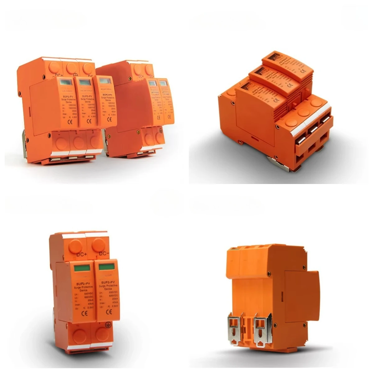 2P 3P T1 Type Solar DC SPD Surge Protector 1000V Rated Voltage Lightning Protection Arrester Device