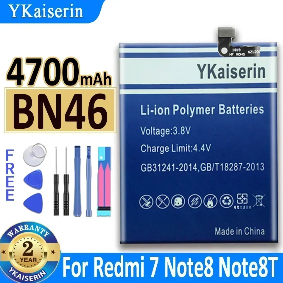 

Replacement Battery BN46 For Xiaomi Redmi Note8 Note 8T 8 Redmi 7 Redmi7 Note 6 Note6 Phone Battery 4700mAh