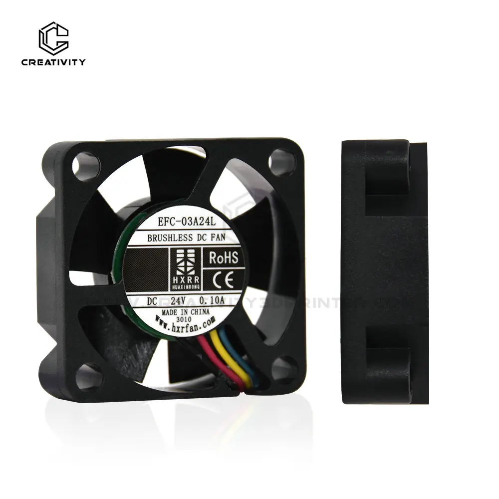 

3D Pinter Parts K2 Plus 3010 Fan 30MM 30x30x10MM 24V Cooler Small Dual Ball Bearing Brushless Cooling Fan 2PIN