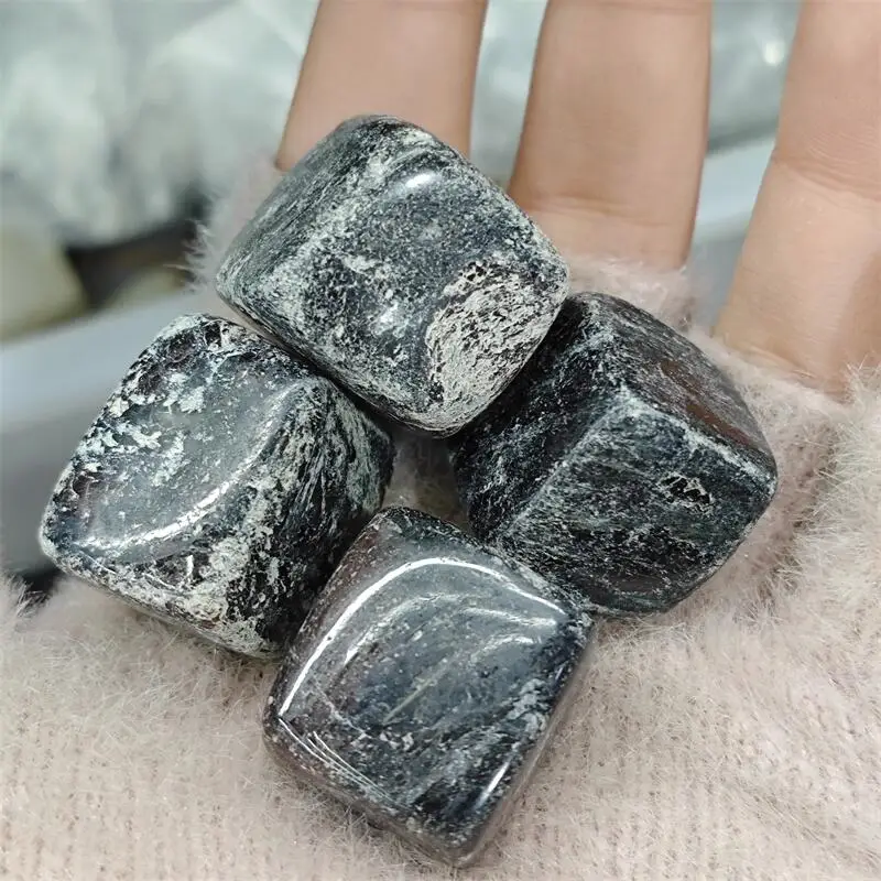 500G Natural Garnet Cube Freeform Carving Reiki Healing Fengshui Stone Holiday Crafts Gift