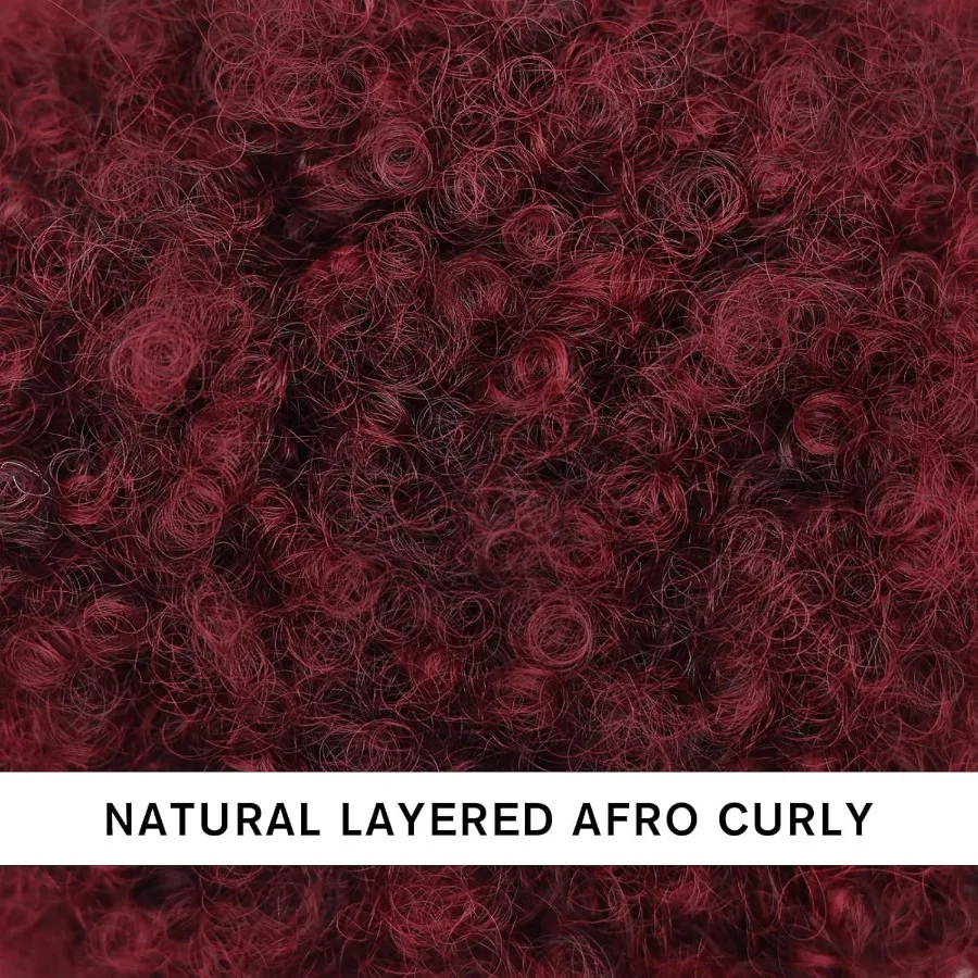 مشبك أفرو منتفخ على وصلة ذيل حصان صناعية للنساء ذوات البشرة السمراء، كعكة قصيرة غريبة للنساء والفتيات مثالية لكل منها