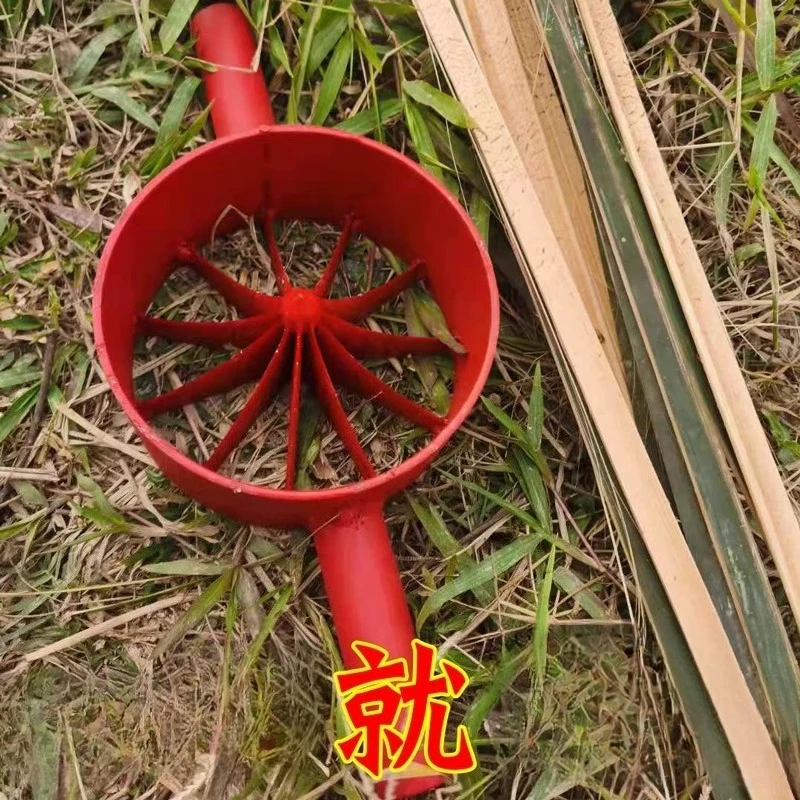 

Manual Bamboo Splitter Bamboo Breaking Knife Splitting Blade Bamboo Slats Making Tool Tube Slicing Machine