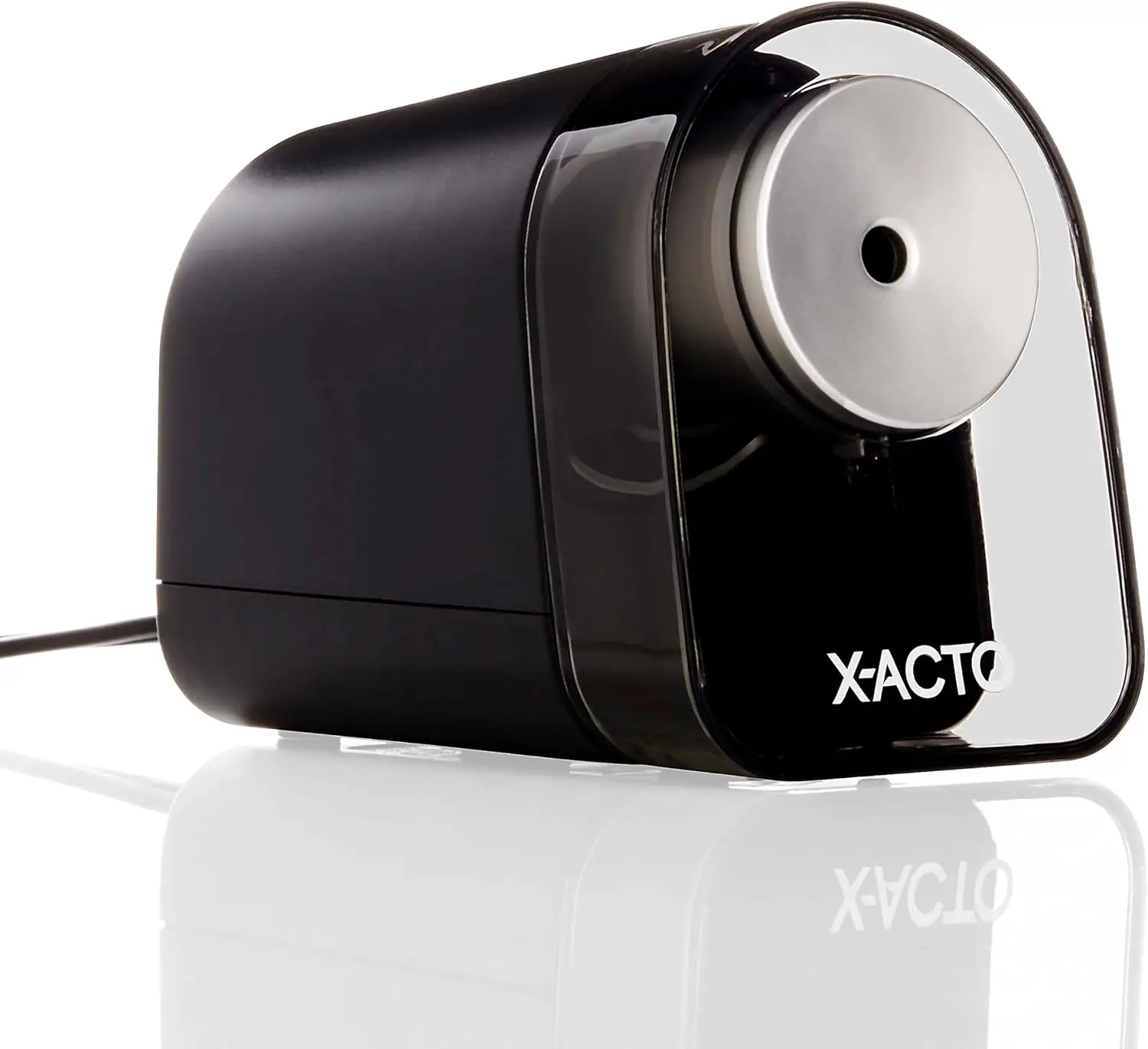 

Heavy Duty Electric Pencil Sharpener, Quiet Motor, Pencil Saver, Auto-Reset, Safe Start
