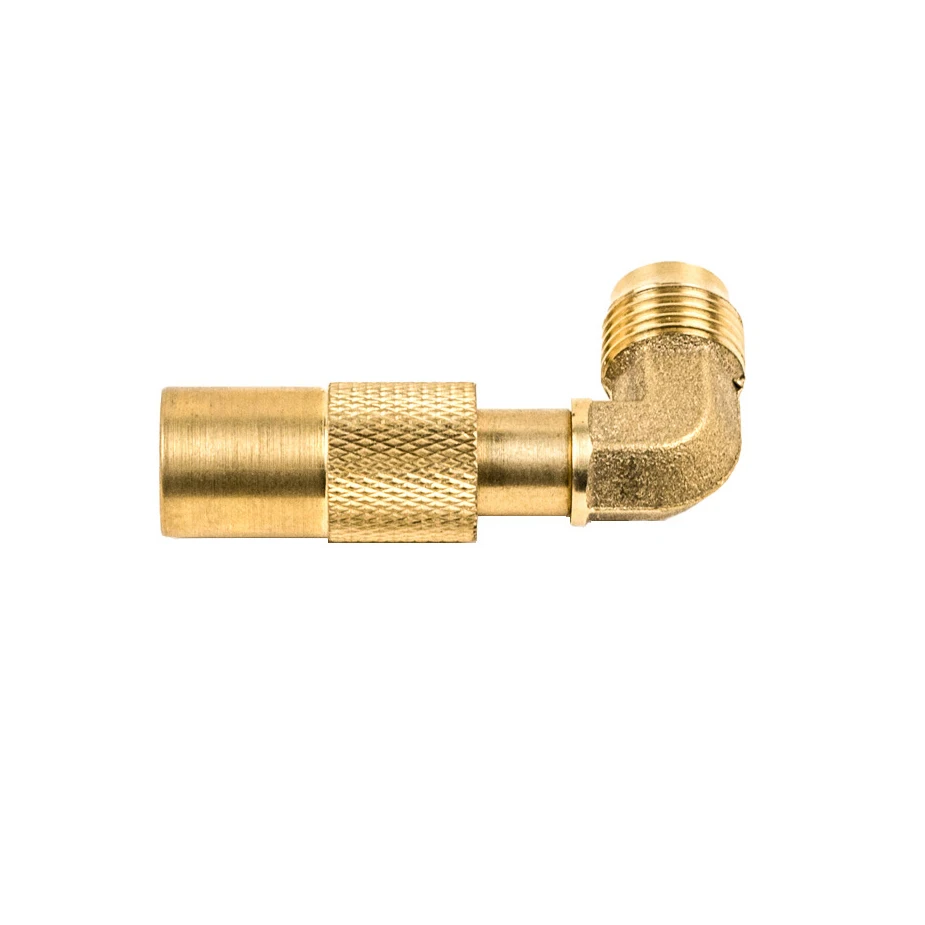 （Five pieces）Brass Propane Gas Adapter, 5/8 Elbow Fitting for BLACKSTONE 17‑Inch Tabletop Griddle