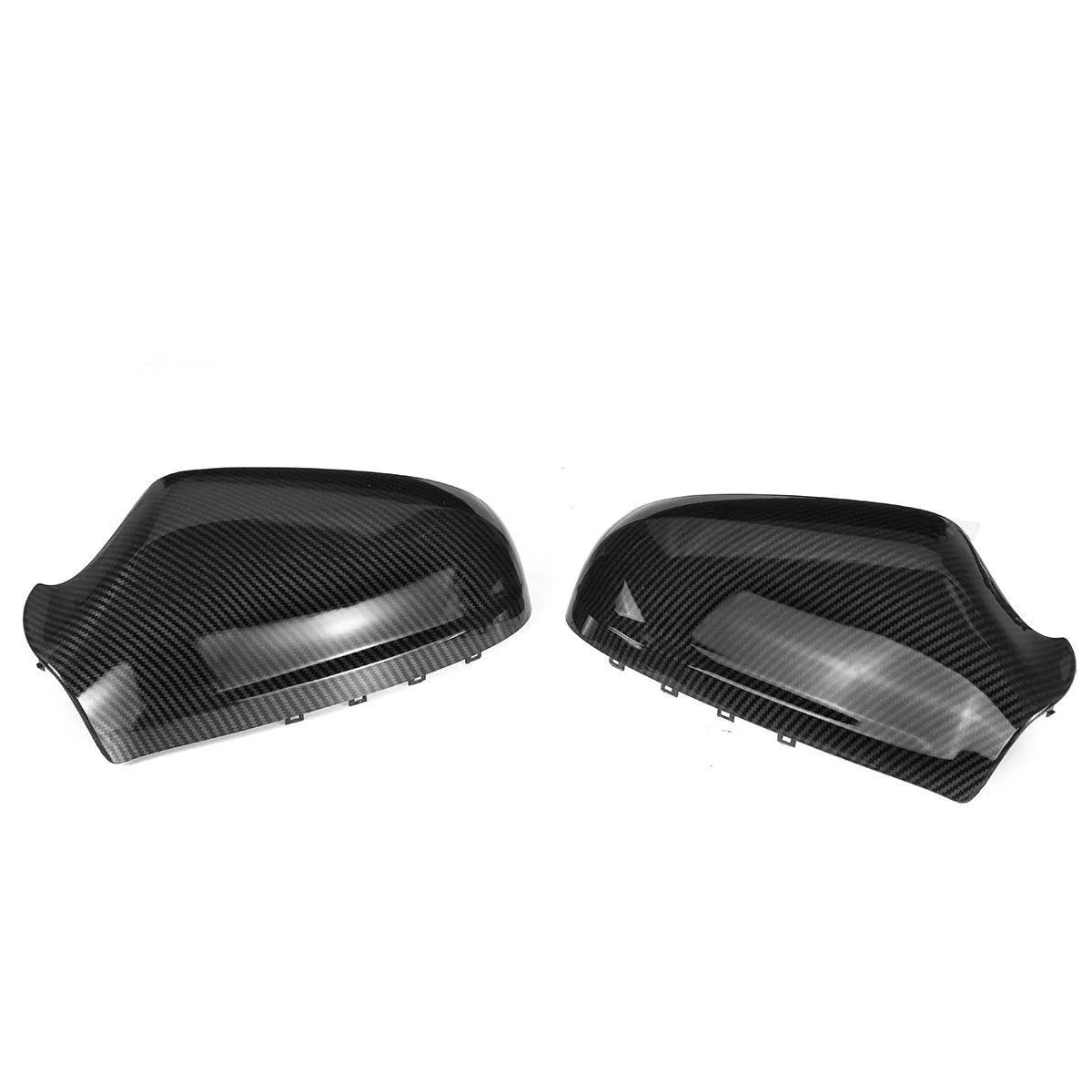 A Pair Carbon Fiber Look Car Side Mirror Cover Rearview Mirror Cover Cap Replacement For Opel Vauxhall For Astra H 2004-2013