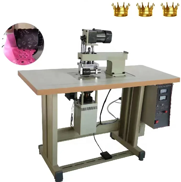 JT-60-Q Ultrasonic Lace Sewing Machine  Ultrasonic Lace Sewing Embossing Machine for Fabric Quilt Mattress Pillow 200