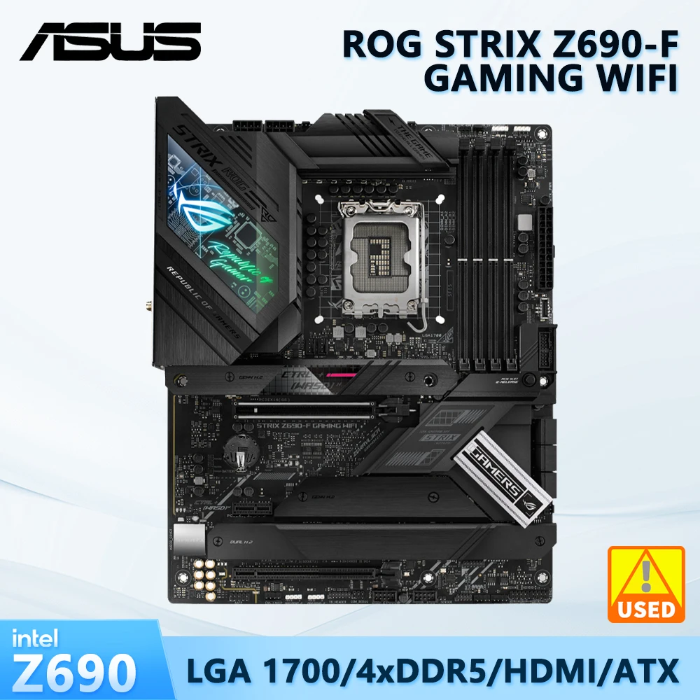 Placa base ASUS STRIX Z690-F GAMING WIFI DDR5 LGA 1700 Z690 CPU para i9-12900K i7-12700K i5-12600K i5-13600K M.2 ATX