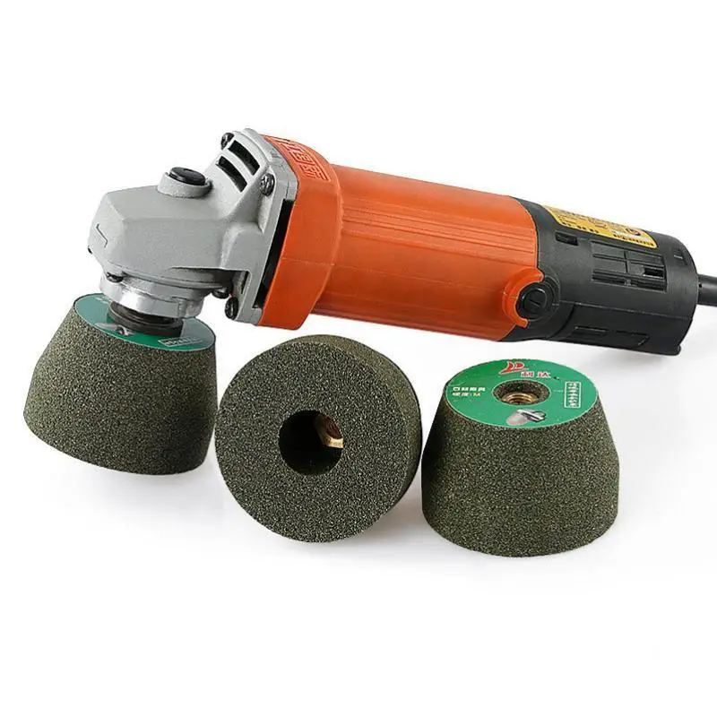 Imagem -04 - Silicon Carbide Grinding Stone Wheel Roda Copo Queima para Granito Mármore Concreto Alvenaria com M10 Rosca Arbor 1pc