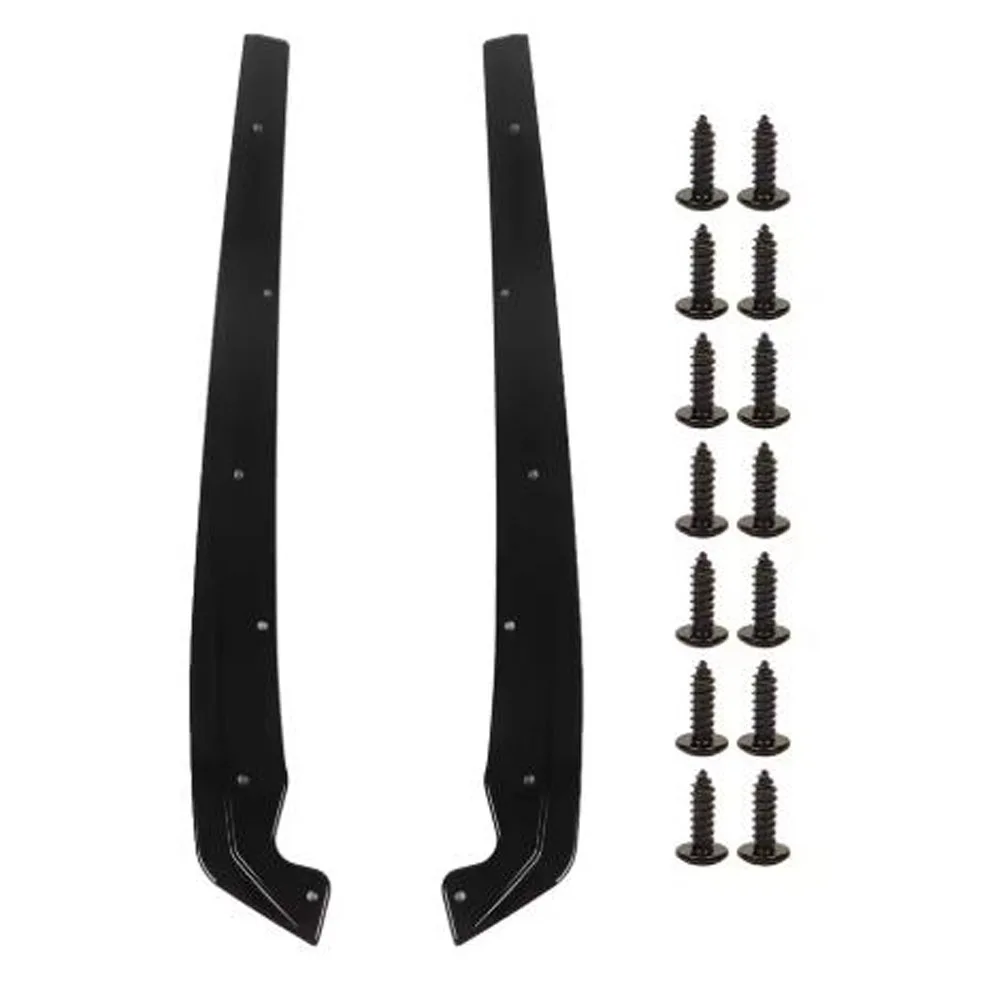 1 Pair Glossy Balck Rear Bumper Side Splitters Flaps Corner Guard Protector ABS for BMW 5 Series G30 G31 G38 M Sport 2017-2025