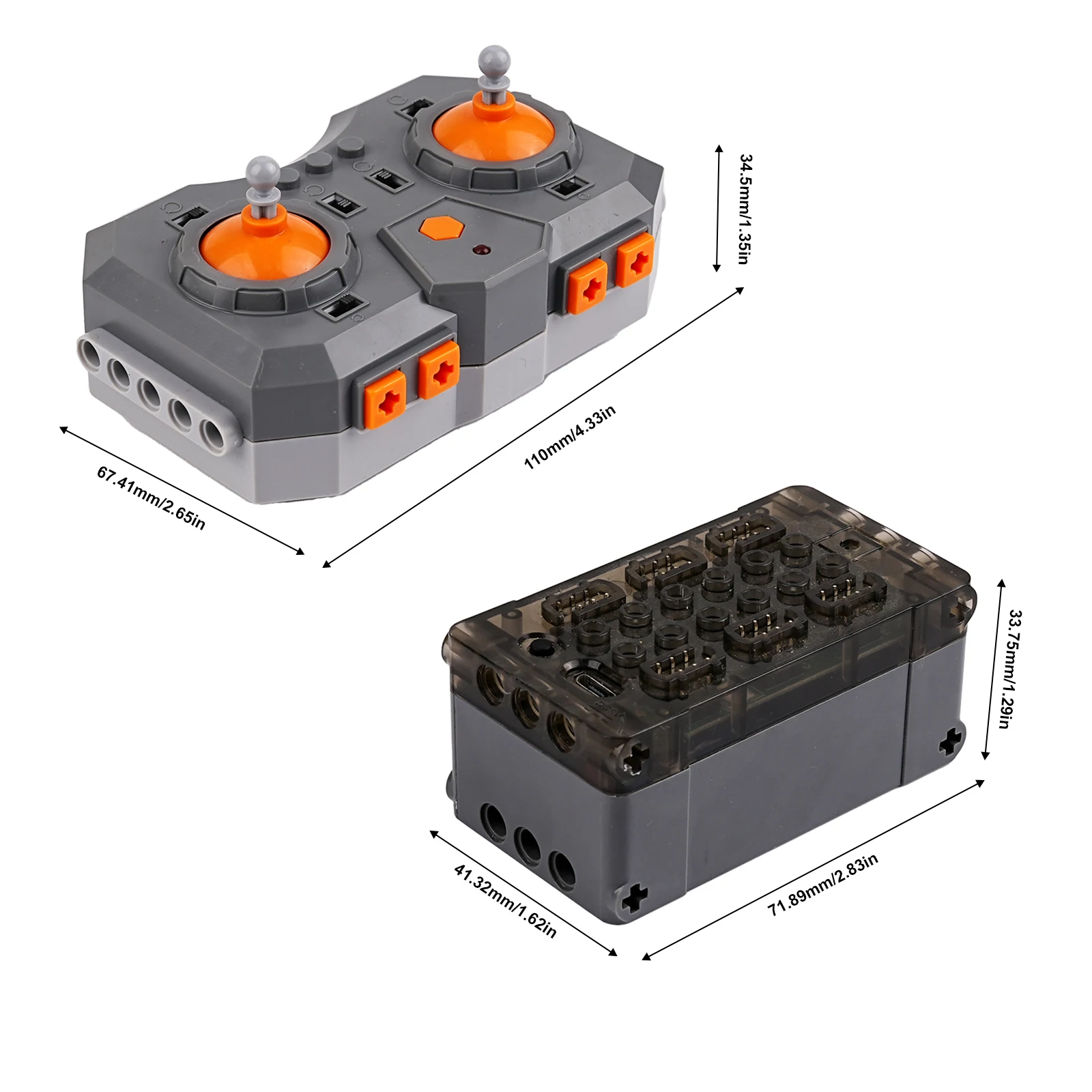 Juego de bloques de construcción con Control remoto, batería de litio con aplicación de 12 canales, piezas M/L/XL/servo Motor, función de potencia, ladrillos MOC, Juguetes DIY
