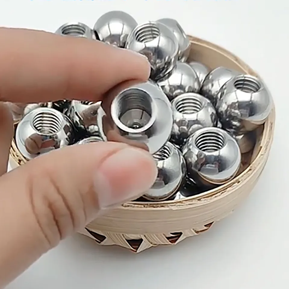 Boules Acier Inoxydable Boules Filetées Acier Inoxydable 304 - Filetage M3 - Diamètre 6mm - Lot De 5 - Pour Bricolage Et Mécanique Boule Filetée Acier Inox