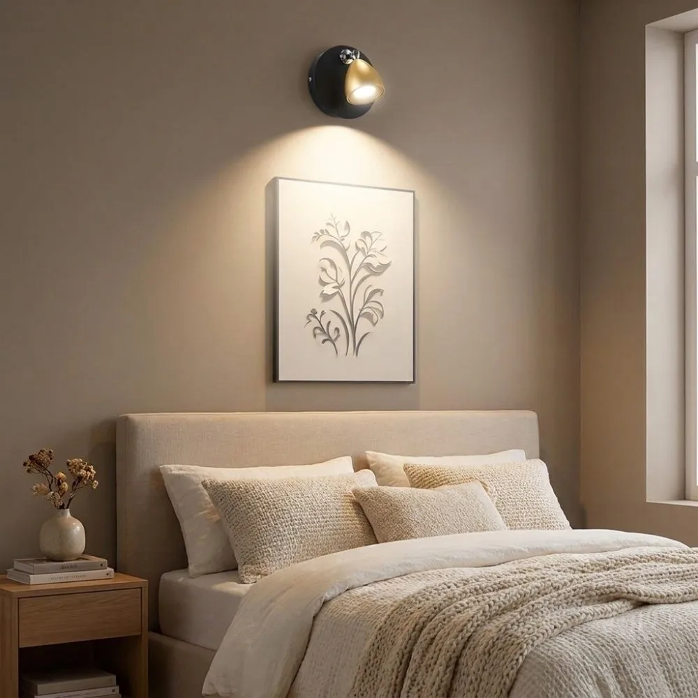 Magnetic Suction Magnetic LED Spotlight 13 Colors Rotatable Head Wireless Night Light Battery Operated Dimmable Wall Lamp