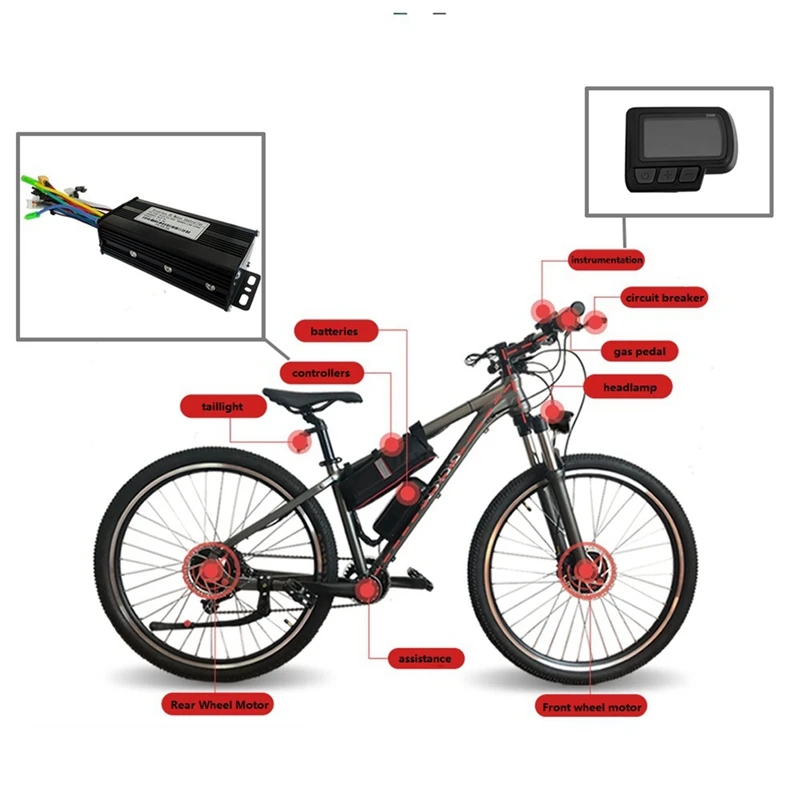 Controller EN06 LCD Meter Combo Replacement Parts Accessories Fit For Bike Lithium Conversion Parts Scooter Parts