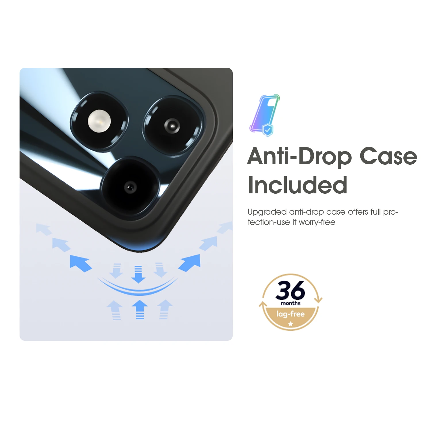 هاتف itel A90 ثنائي الشريحة، 6.6 بوصة 90 هرتز، 3 جيجابايت رام 128 جيجابايت، بطارية أندرويد 14، كاميرا 5000 مللي أمبير، كاميرا 13 ميجابكسل، ماسح بصمات الأصابع