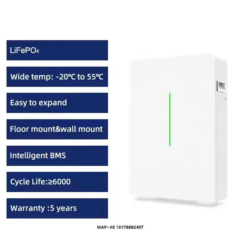 Deye 51.2v 48v 200ah 10.55kwh 10kwh 10 Kw Rw-f10.6 Solar Solaire Lifepo4 Lithium Ion Battery Pack in Stock