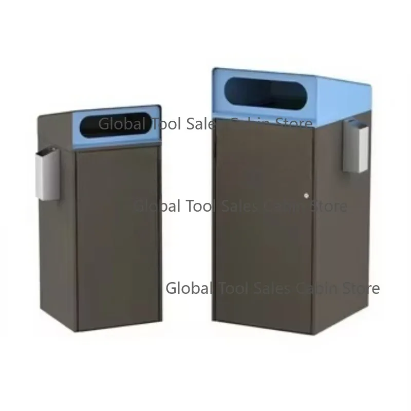 Modern Customized Standing Galvanized Steel Storage Bucket Trash Cans Eco-Friendly Design Big Size Modern Style Outdoor