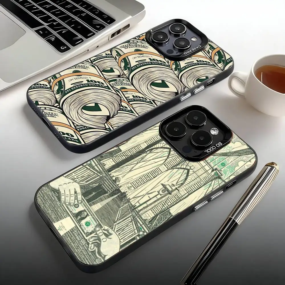 

Creative US Dollars Phone Case For iPhone 17,16,15,14,13,12,11,Pro,Max,Plus,Mini, Air,SE Anti Fall Matte Hard Bumper