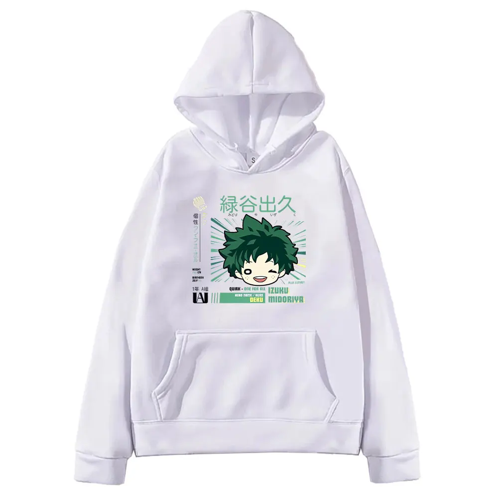 Midoriya Izuku Toga My Hero Academia Hoodies Clothing Women Men Cartoon Printed Sweatshirts Comfortable Oversized Streetwear