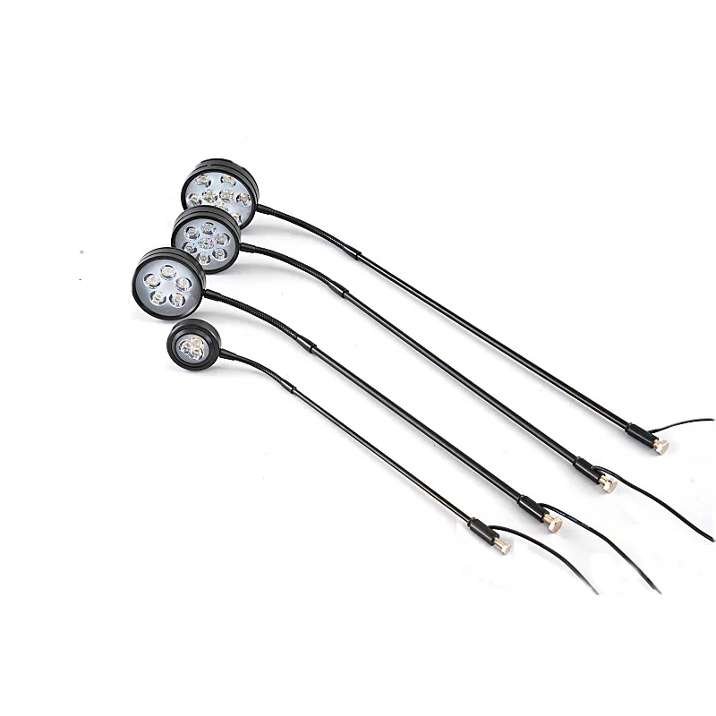 Luce per acquario a LED Acquario Bambù Pianta acquatica Luce muschio Luce per piante succulente in vaso Base in bambù