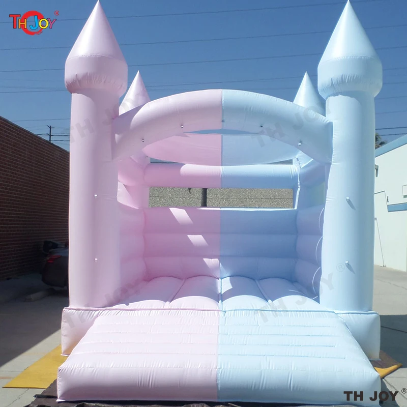 4x4m 13x13ft Inflatable Jumping Castle White Bounce House For Kids Bouncy House White For Children With Blower