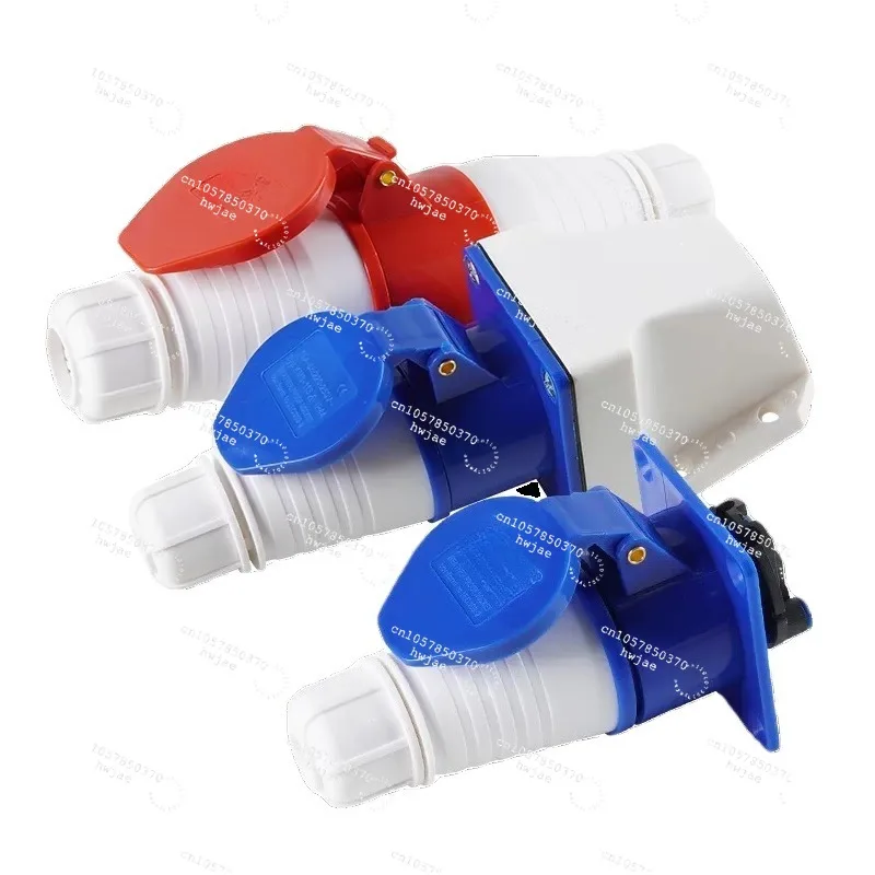 Suitable for  industrial socket connector 3 pins 4 holes 5 waterproof 16A32A non-explosion-proof male and female sockets
