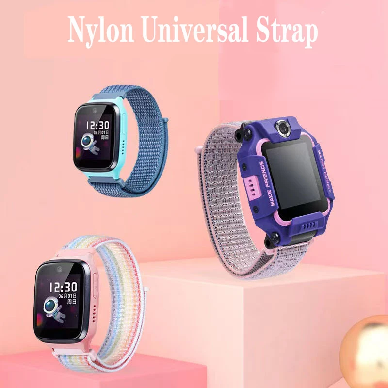 Hook Loop Nylon Watch Strap 20mm Sport Watch Bands Short Small fit for Adult for Child for Kids for Children for Smart Watches