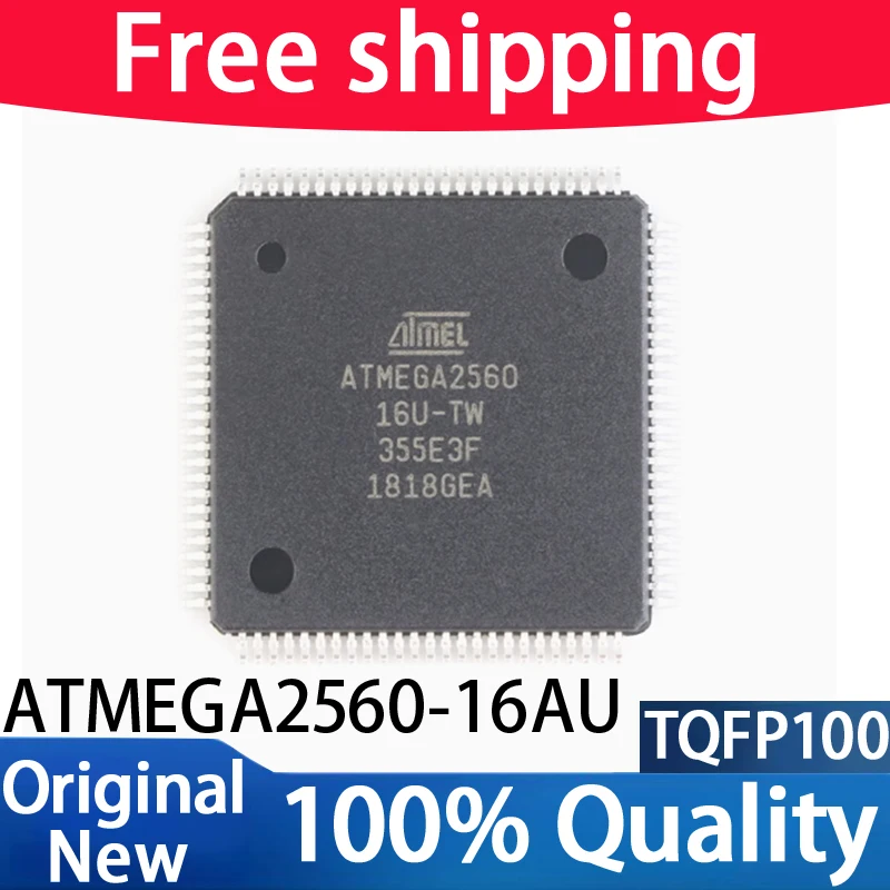 100% New ATMEGA2560-16AU ATMEGA2560 16AU QFP-100 Chipset