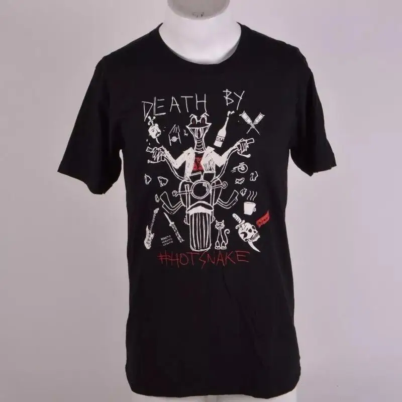 

ФУТБОЛКА С РУКАВОМ DOGS DEATH BY HOTSNAKE черная для фанатов, все размеры S 4XL