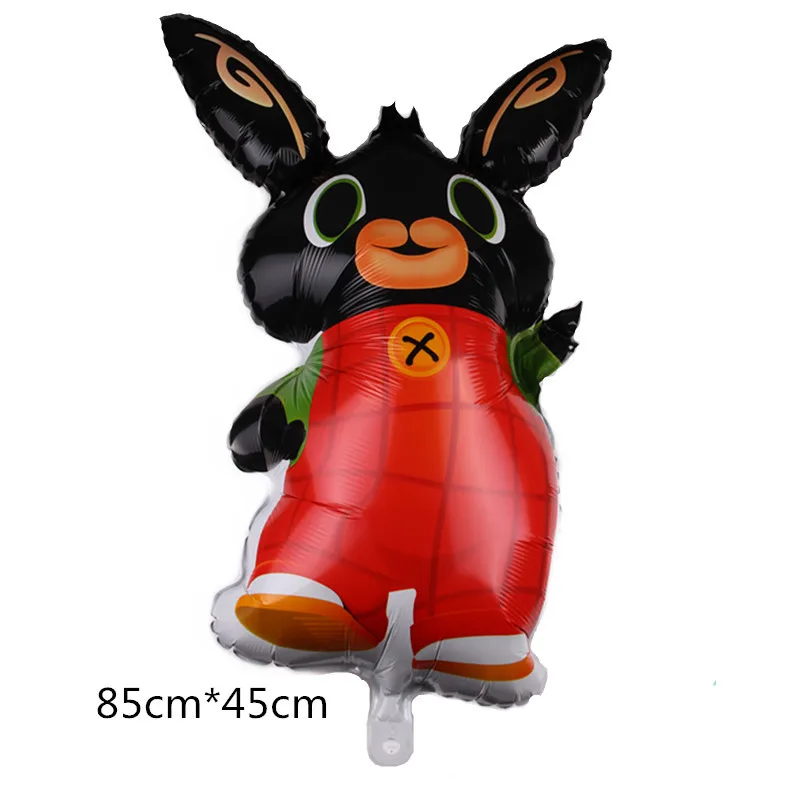 Bing Rabbit Foil Latex Balloons Happy Birthday Flag Banner Cartoon Red Black Jungle Pet Balloon Party Decoration Christmas Gift