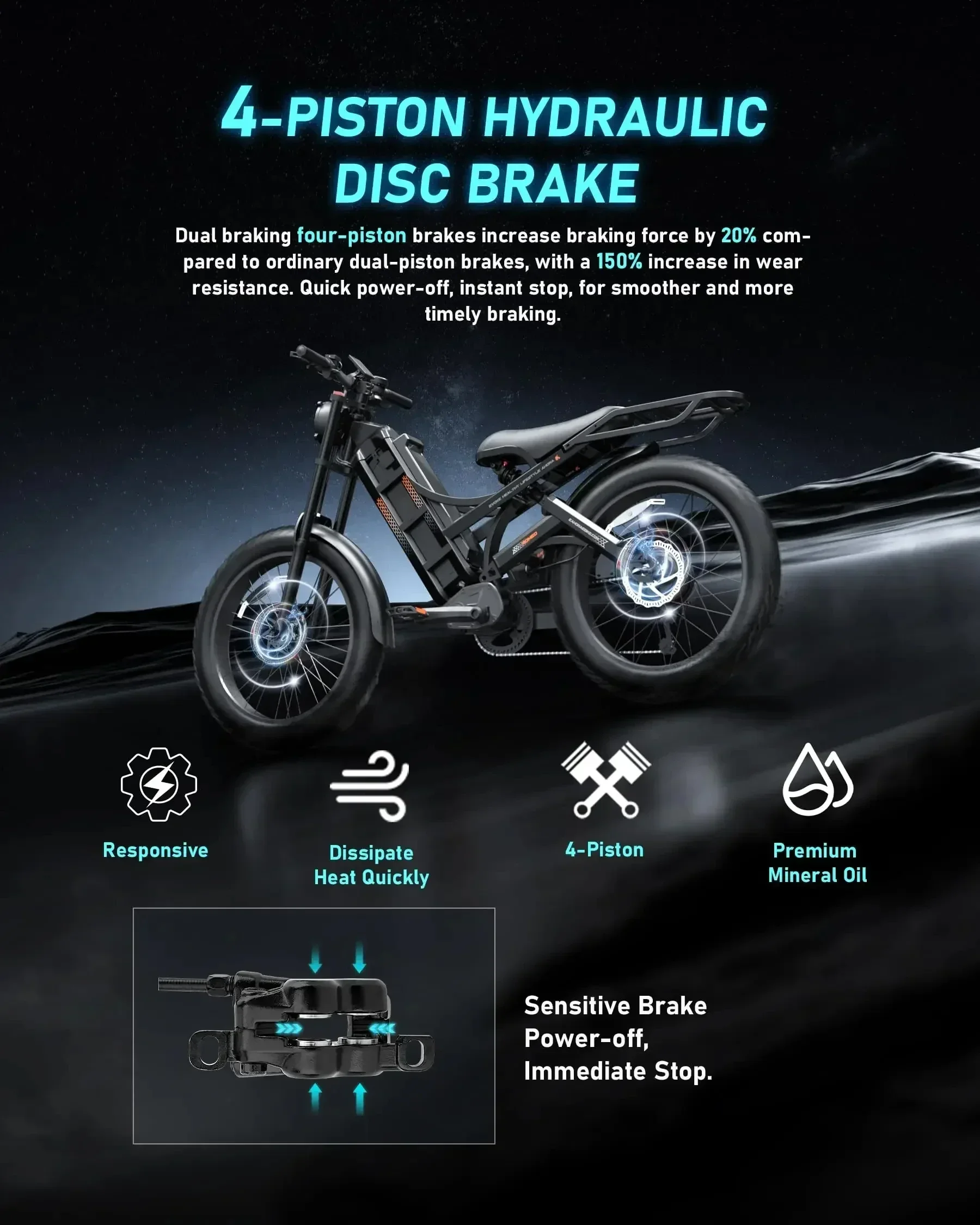 Knight Romeo Electric Bicycle 3000W52V60AH breaks the limit with love MAX70km/h 26 inch all terrain tires ebike 3000W ebike