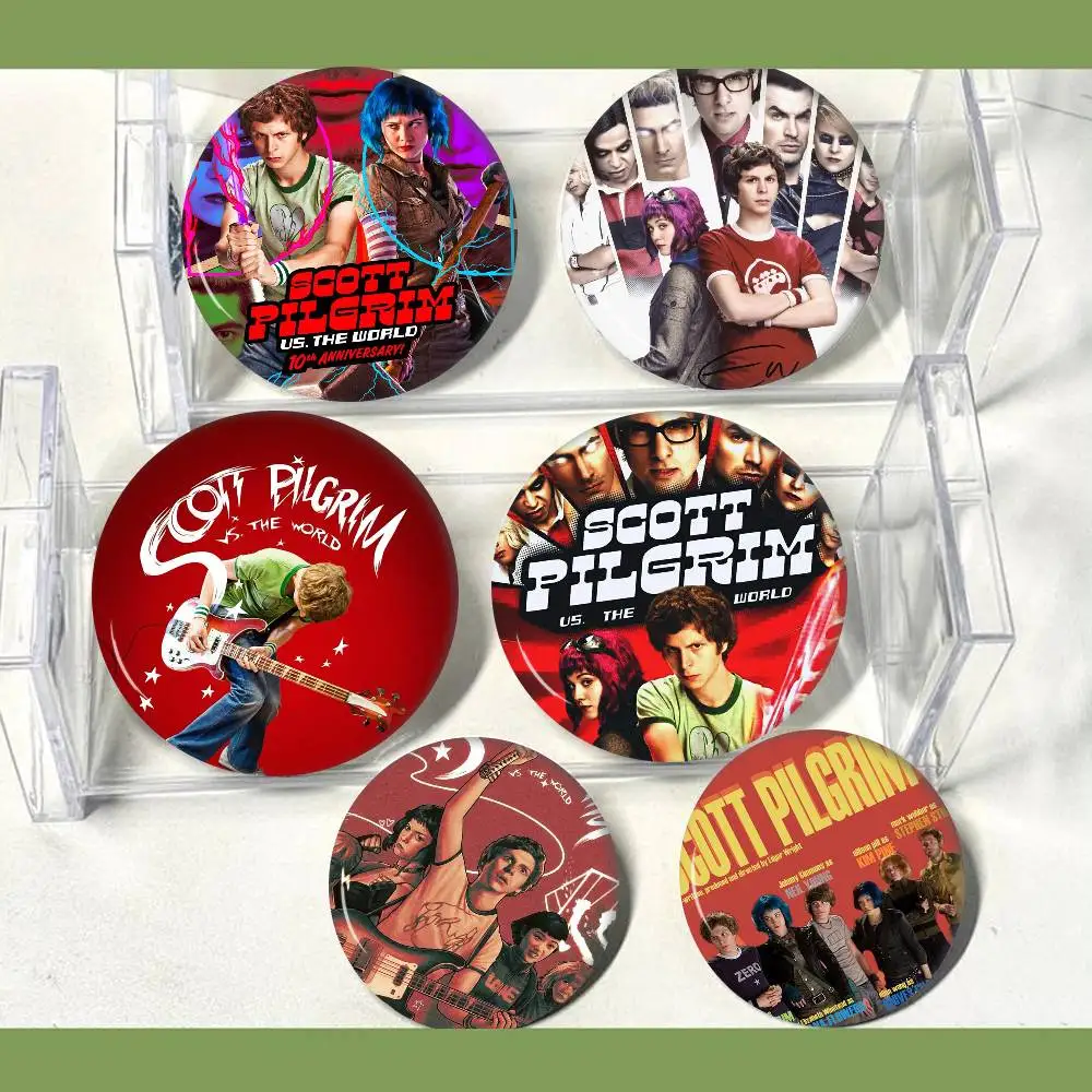 Pins de la serie Scott Pilgrim VS The World, insignias divertidas, broches de animales de dibujos animados interesantes, regalo para mochilas y ropa