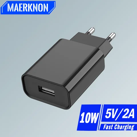 5V 2A USB 벽 충전기 10W 빠른 충전 휴대 전화 충전기 전원 어댑터 아이폰 삼성 Xiaomi 화웨이 EU/US 충전 플러그