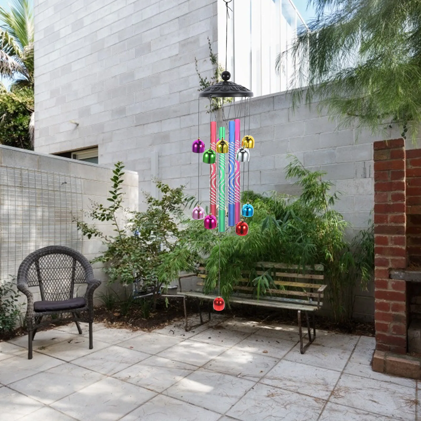 

24 Pcs Mini DIY Wind Chime Material Kit Chimes Replacement Tubes Aluminum Alloy Making Supplies Colorful Windchimes