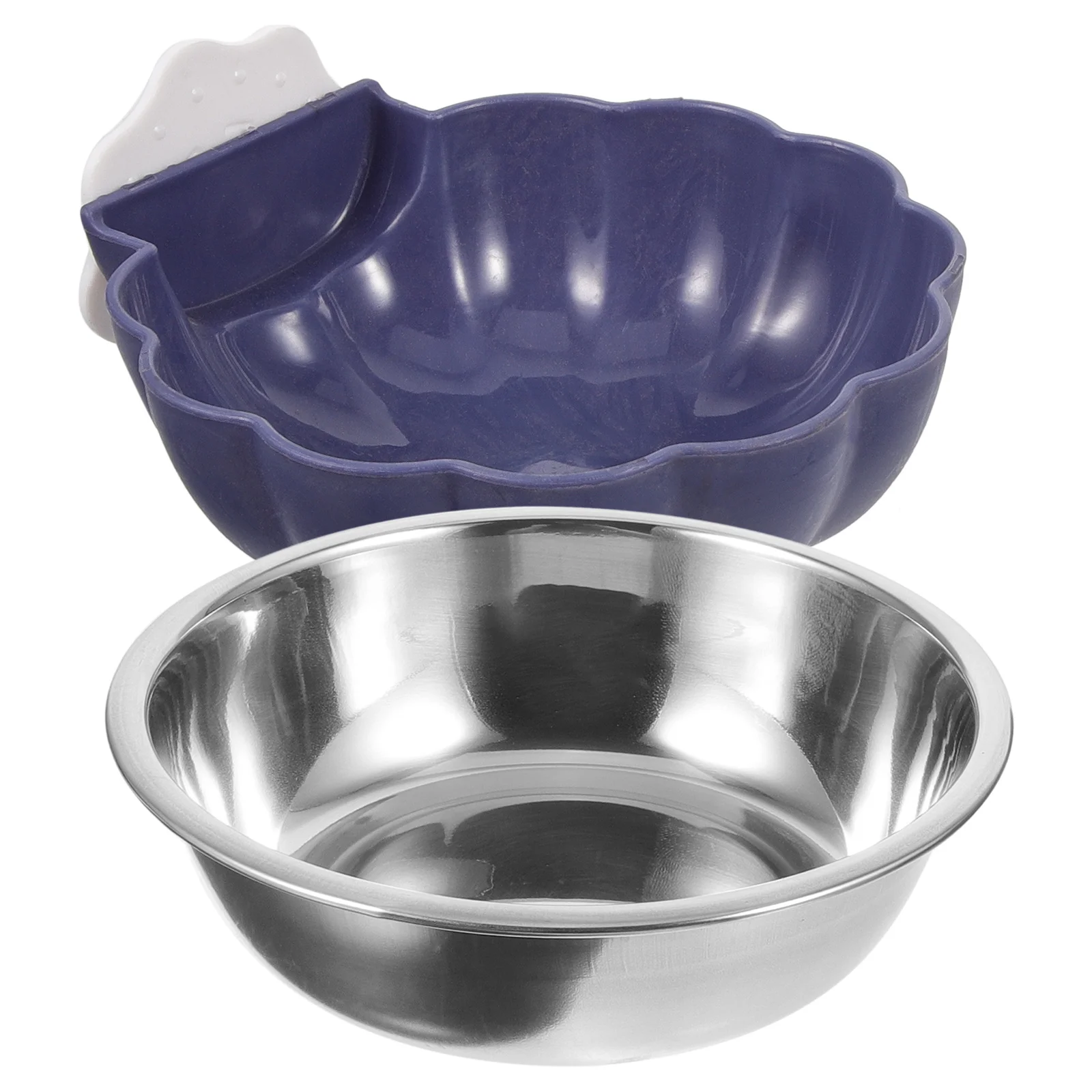 

Pumpkin Hanging Bowl Dog Cage Bowls Small Food Puppy Feeding Wall Pet Crate Water Stainless Steel Plastic Cat Rabbit Detachable