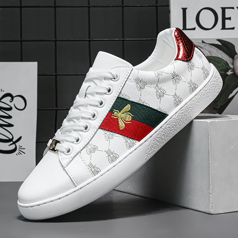 

Best Seller Summer High Quality Spring and Summer Genuine Leather Casual Board Shoes White Shoes Lightweight Men's