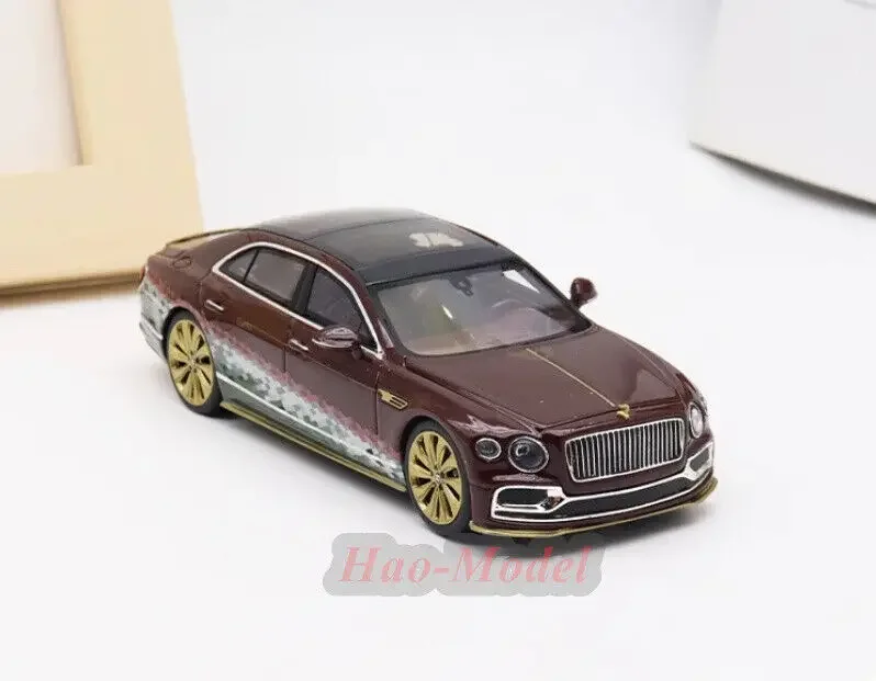 MINIGT 1/43 For Bentley TSM 2021 8# Alloy Model Car Kids Toys Boys Birthday Gifts Hobby Display Collection Simulation Brown