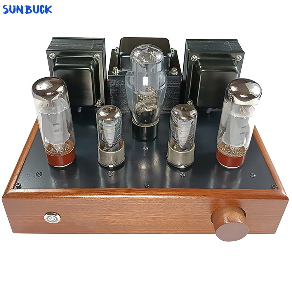 Sunbuck 5Z3P Rectifier Tube 6J8P Push EL34 6P3P 6L6 KT66 Vacuum Tube Power Amplifier 8W+8W Single Ended Tube Amplifier Audio